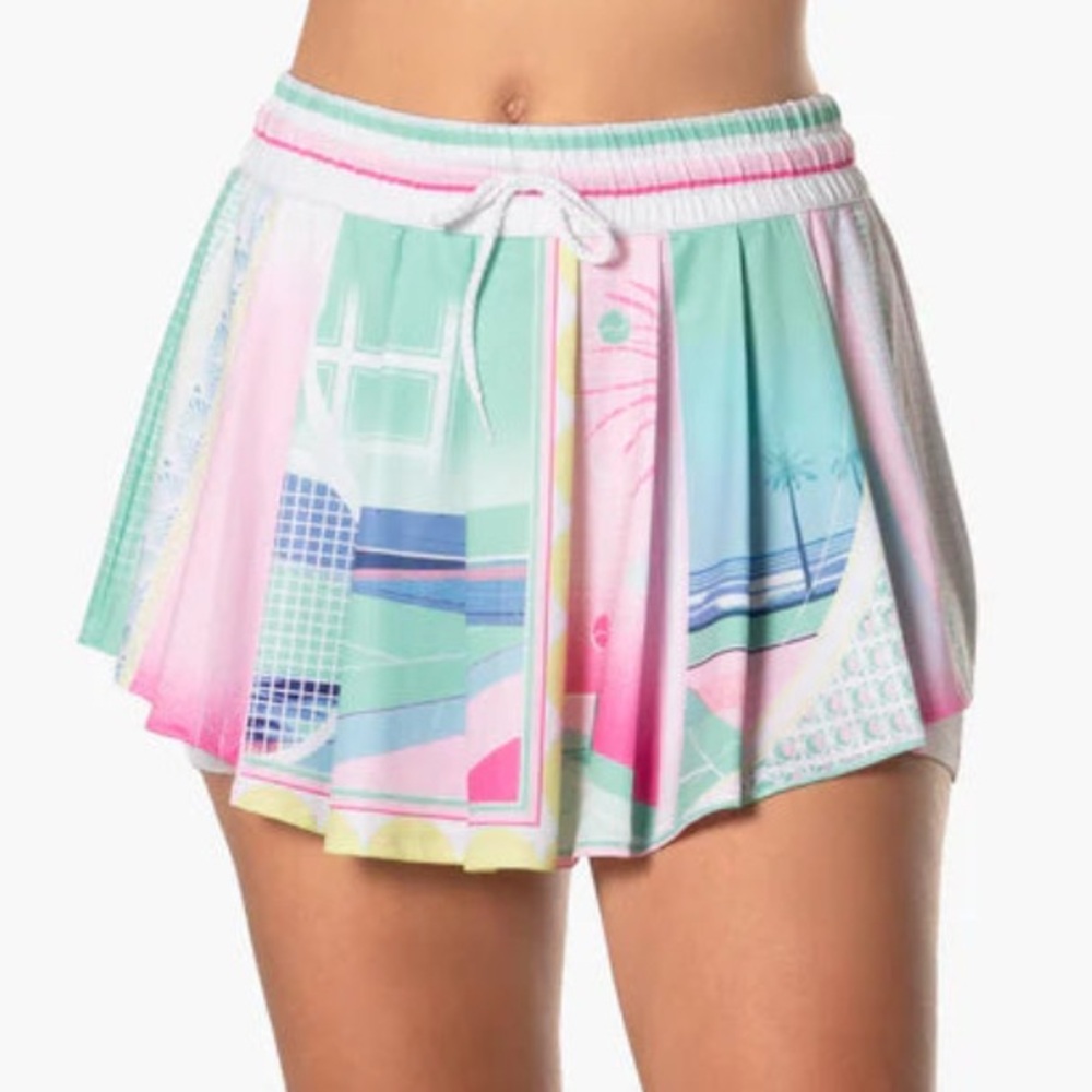 Lucky in Love Love Deco Tennis Skirt S
